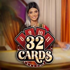 32 Cards slot visual from Ezugi available on kittybingocasino.com