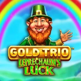Gold Trio Leprechaun's Luck logo by Playtech at Kitty Bingo