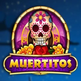 Muertitos slot icon by Red Rake Gaming, available at Kitty Bingo