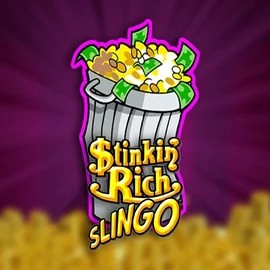 Stinkin Rich Slingo logo by Slingo Kitty Bingo